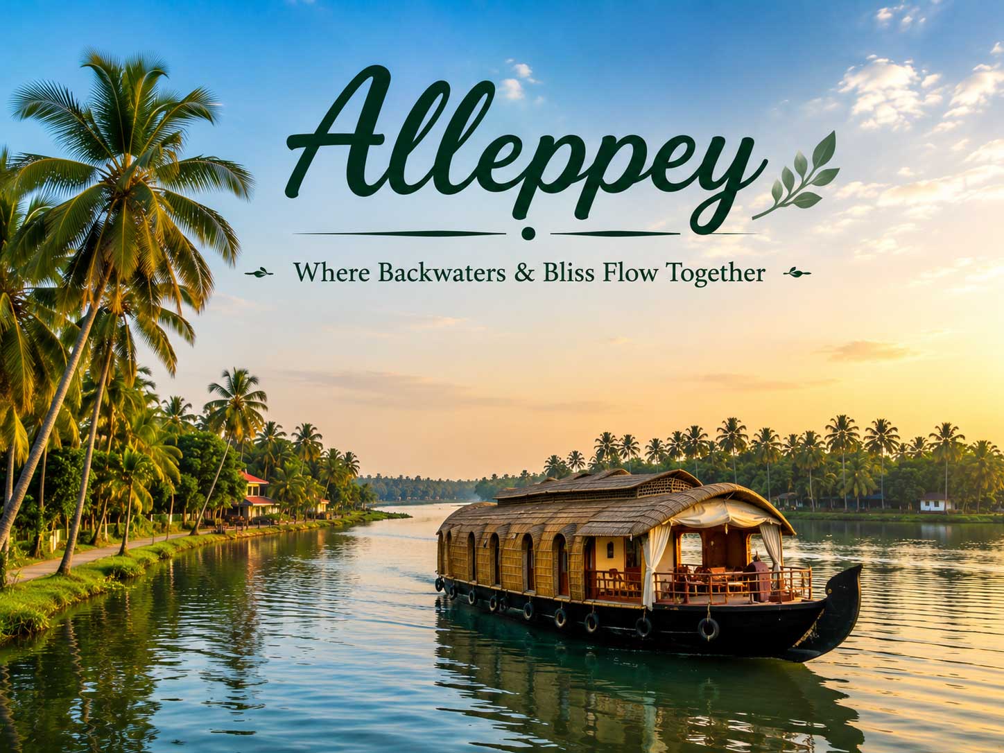 Alleppey houseboat backwaters